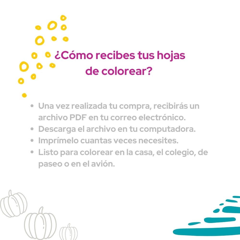 Hojas colorear de Halloween