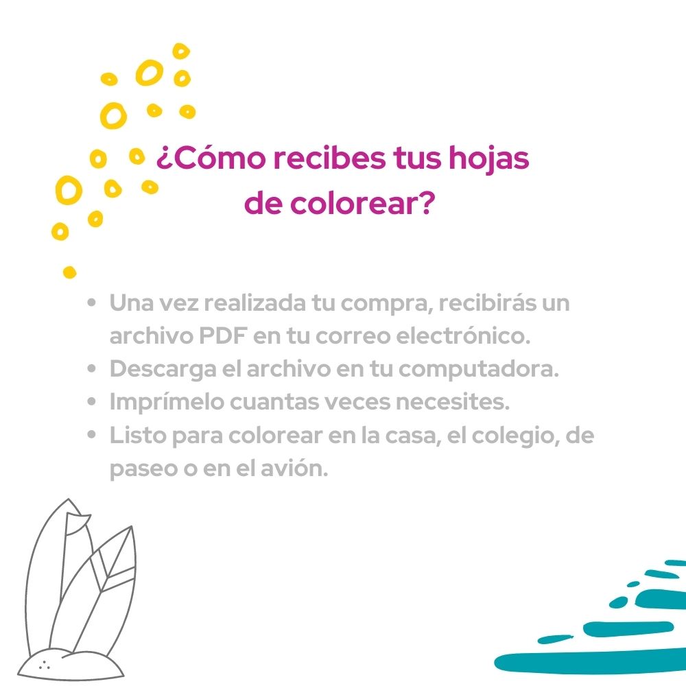 Hojas colorear de Summer