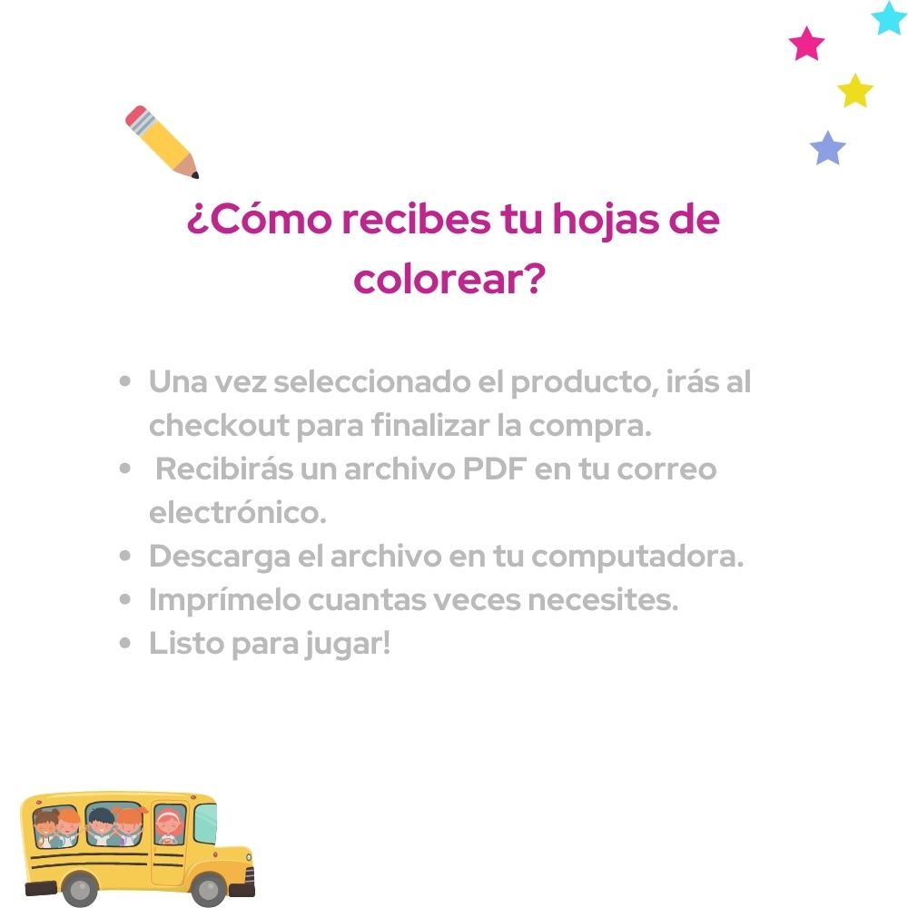 Hojas de colorear Regreso a clases (2da edición)