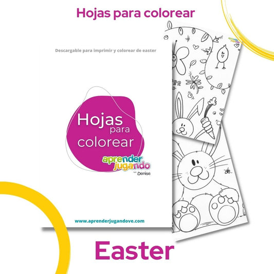 Hojas colorear de Easter